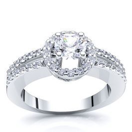Halo Engagement Rings - Alaska Halo Bridal Ring
