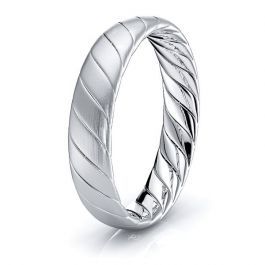 Hand Woven Wedding Bands - Chandler Braided Ring Comfort 7mm