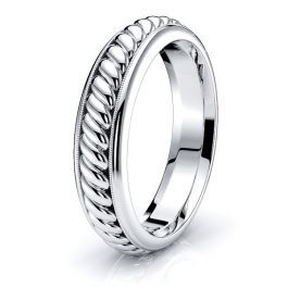 Hand Woven Wedding Rings - Sebastian Braided Band Comfort 5mm