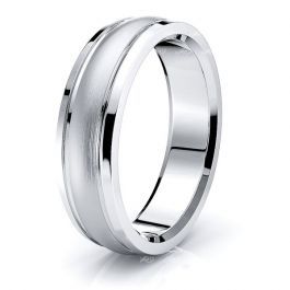 Solid Parallel Cut Basic Comfort Fit Wedding Ring