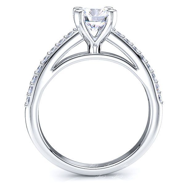 Pave Set Engagement Rings - Nebraska Pave Set Bridal Ring