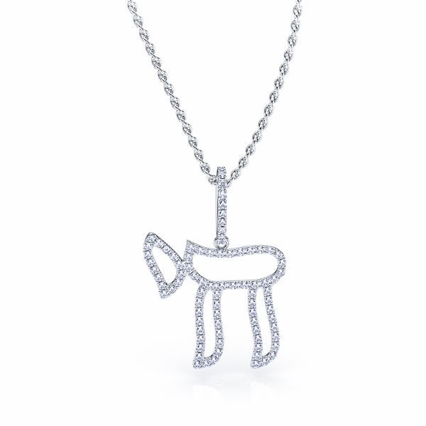 Dorita Religious Chai Diamond Pendant