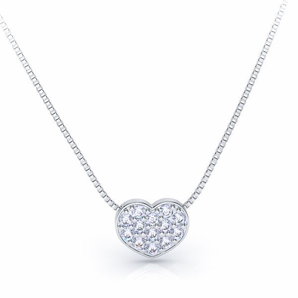 Pierrette Heart Shaped Diamond Pendant