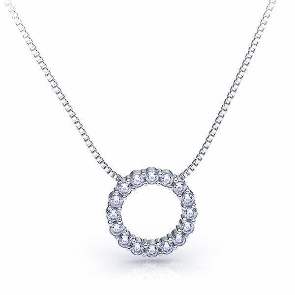 Orsina Circle Diamond Pendant