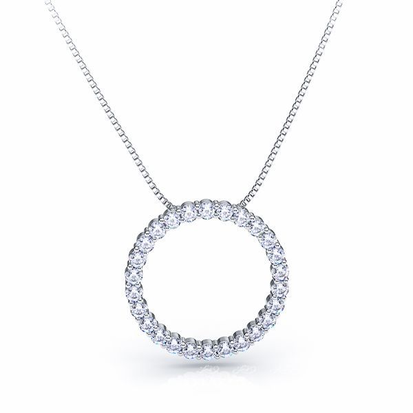 Cosima Diamond Circle Pendant