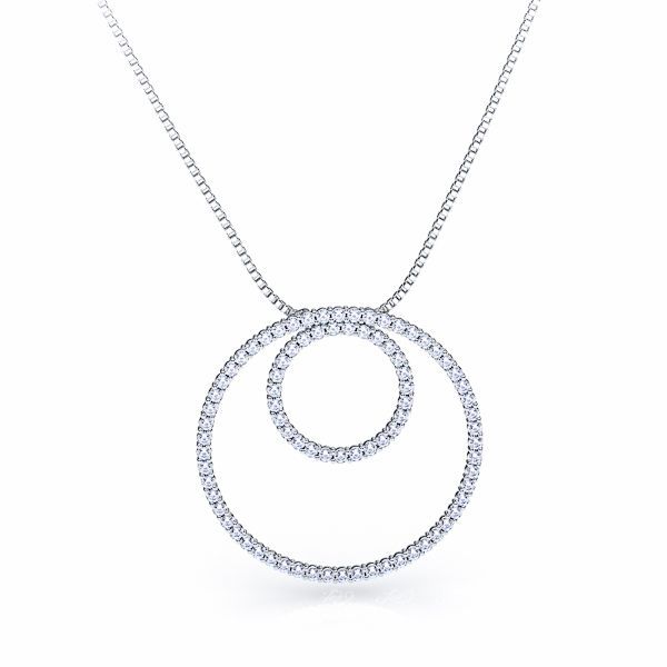 Gwenaelle Diamond Circle Pendant
