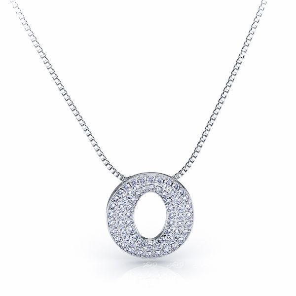 Eveline Diamond Circle Pendant