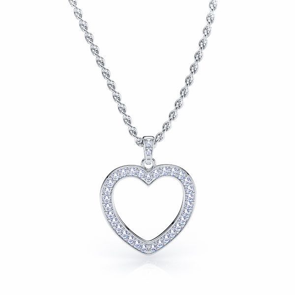 Immacolata Diamond Heart Pendant