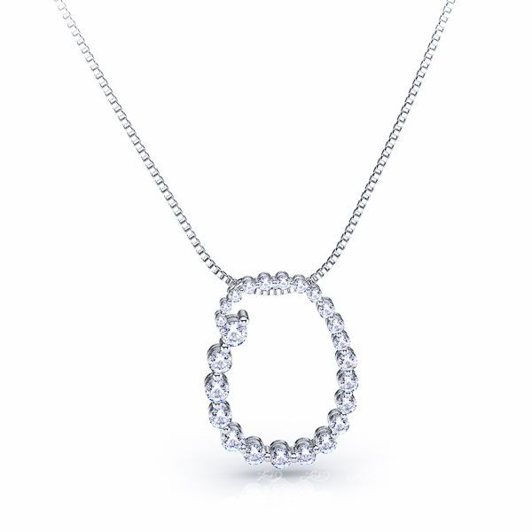 Dieudonnee Diamond Circle Journey Pendant