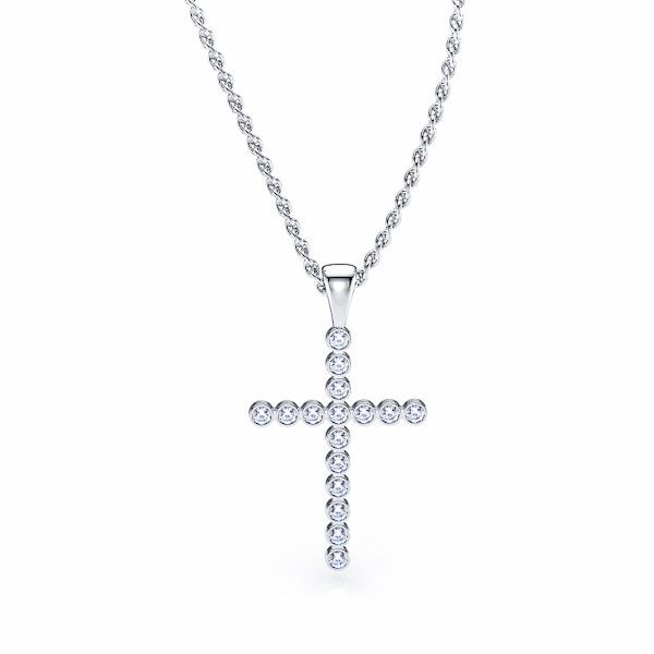 Daniele Diamond Religious Cross Pendant