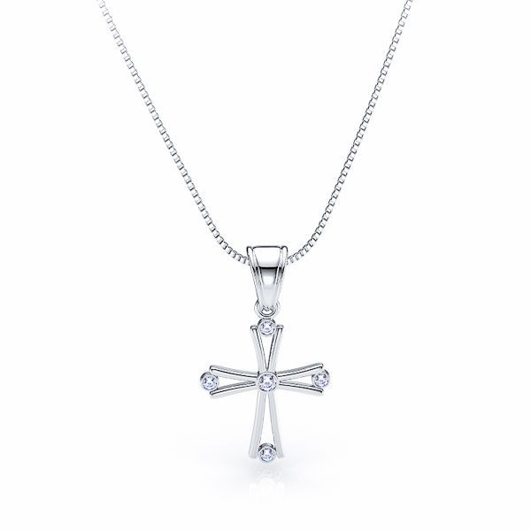 Christiane Diamond Cross Pendant