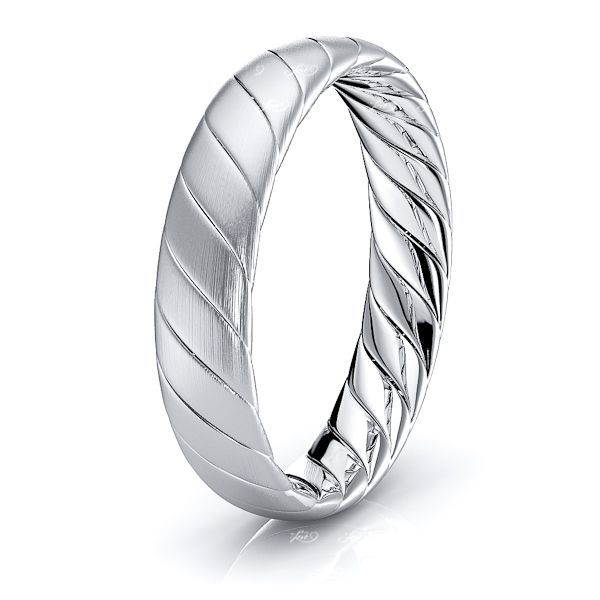 Noah Hand Woven Mens Wedding Ring