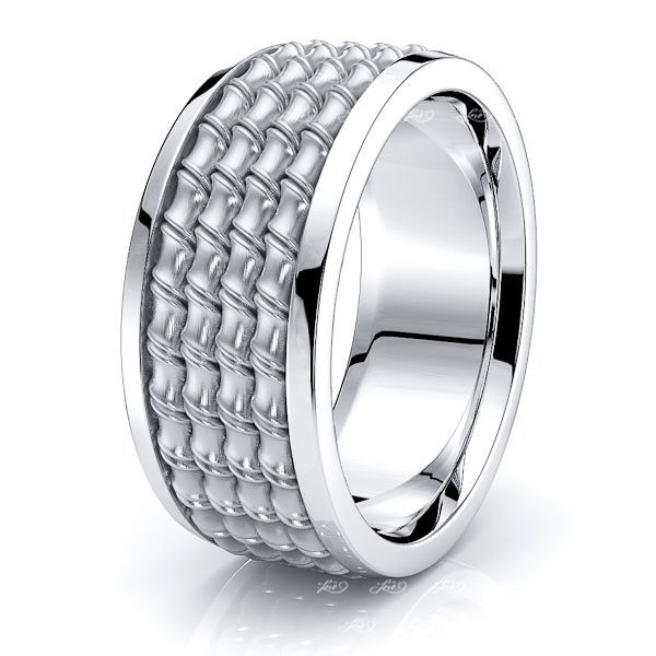 Holden Mens Hand Braided Wedding Band