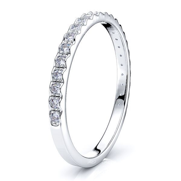Paola Pave Set Women Anniversary Wedding Band