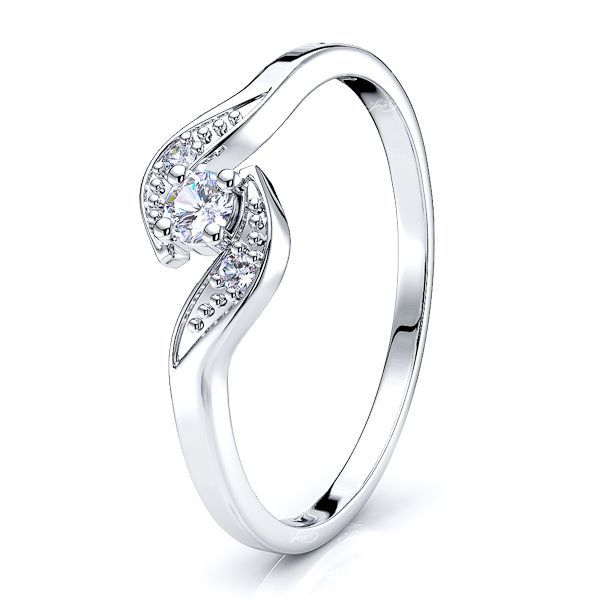 Agnes Pave Set Women Anniversary Wedding Ring