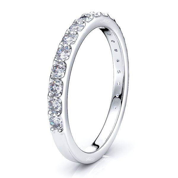 Agate Prong Set Women Anniversary Wedding Band