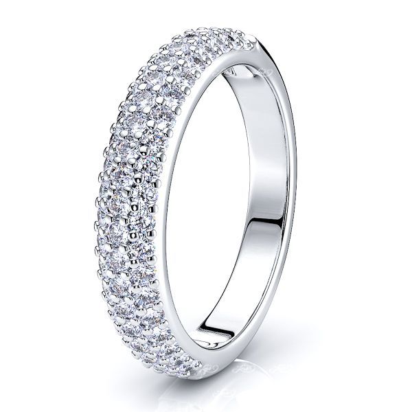 Nina Diamond Women Anniversary Wedding Ring