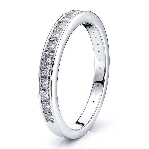 Santuzza Channel Set Women Anniversary Wedding Band