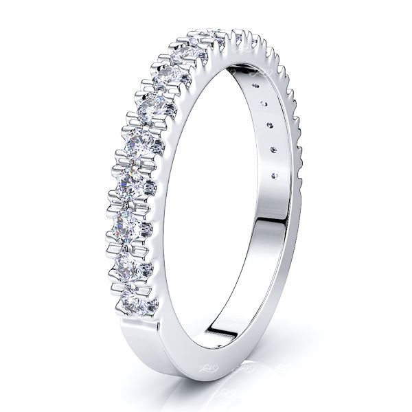 Caprice Pave Set Women Anniversary Wedding Band