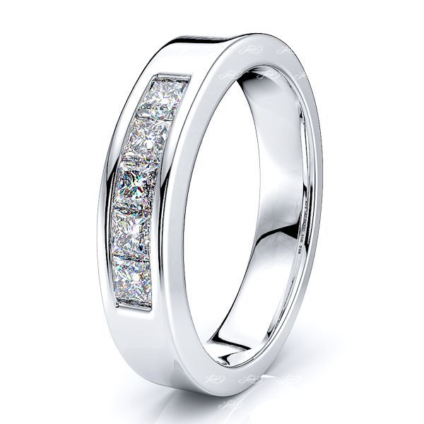 Genoveva Channel Set Women Anniversary Wedding Ring