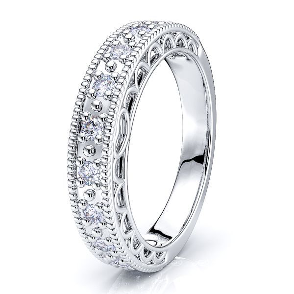 Ivette Milgrain Women Anniversary Wedding Ring