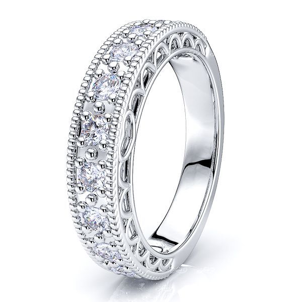 Athenais Round Cut Women Anniversary Wedding Ring