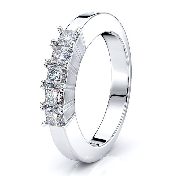 Lola Princess Cut Women Anniversary Wedding Ring