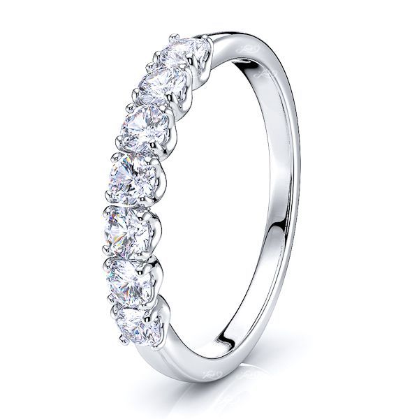 Evonne 7 Stone Women Anniversary Wedding Ring