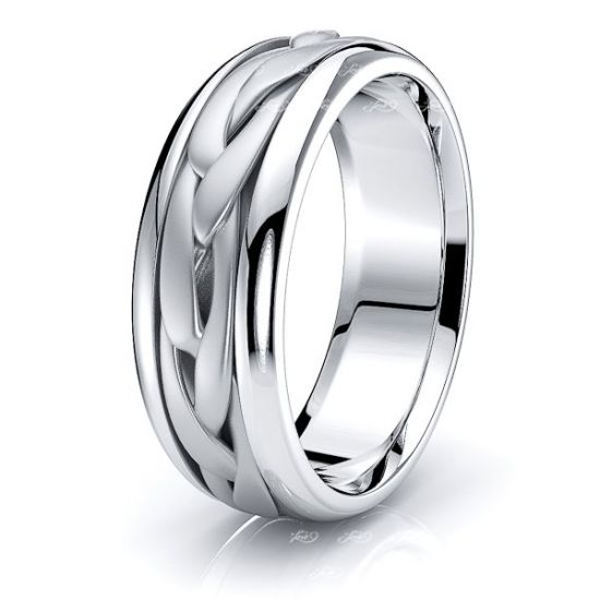 Jayce Mens Hand Braided Wedding Ring