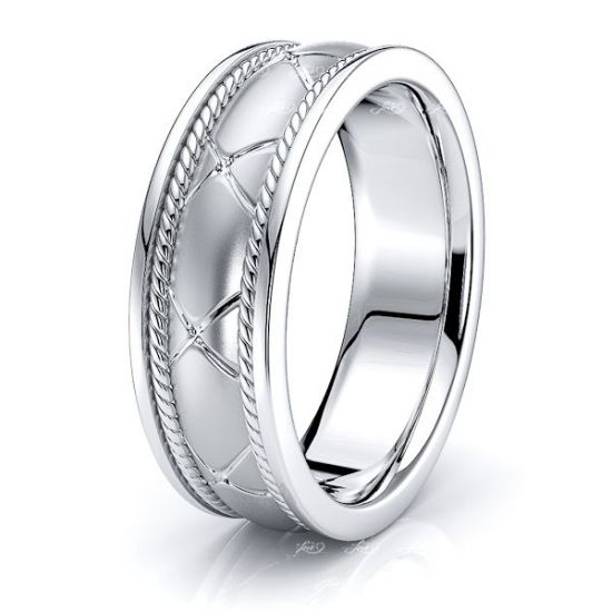 Ryder Hand Woven Mens Wedding Ring
