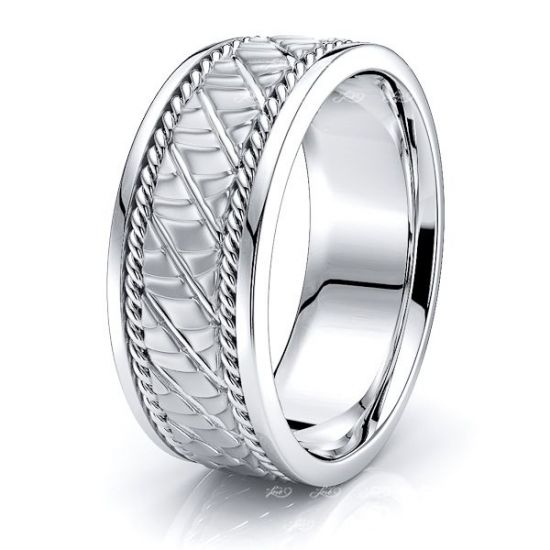 Felix Mens Hand Braided Wedding Ring