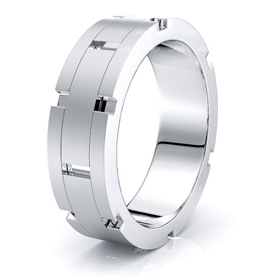 Tiberius Solid 7mm Mens Wedding Ring