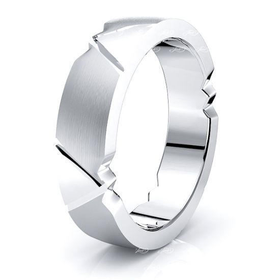Gwendolyn Solid 6mm Mens Wedding Ring