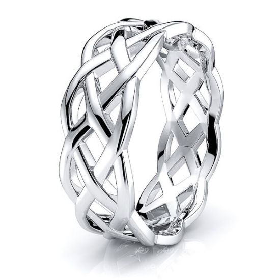 Cymbaline Celtic Knot Mens Wedding Ring