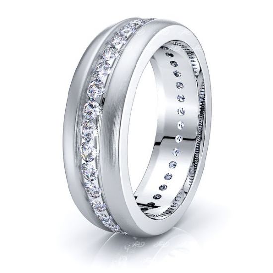 Solid 0.70 Carat Comfort Fit 6mm Sophia Diamond Wedding Ring