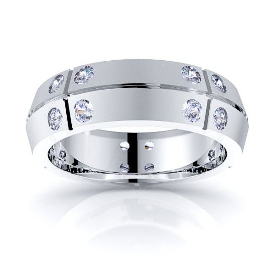 Solid 048 Carat Comfort Fit 6mm Esme Diamond Wedding Ring