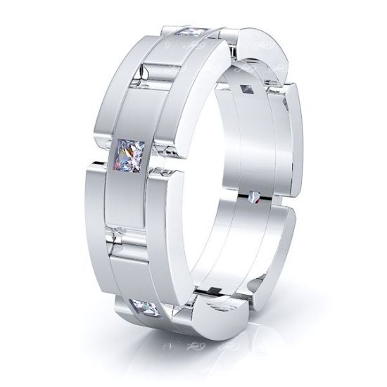Cecilia Mens Diamond Wedding Ring