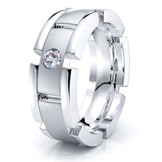 Julia Mens Diamond Wedding Ring