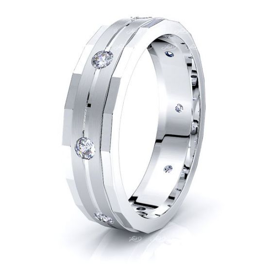 Camille Mens Diamond Wedding Ring