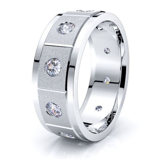 June Mens Diamond Wedding Ring