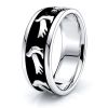 Milo Dove Motif Religious Mens Wedding Band