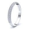 Graziella Pave Set Women Anniversary Wedding Band