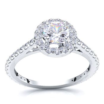 Oregon Halo Engagement Ring