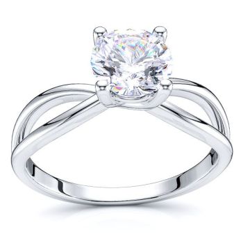 Seattle Infinity Solitaire Engagement Ring