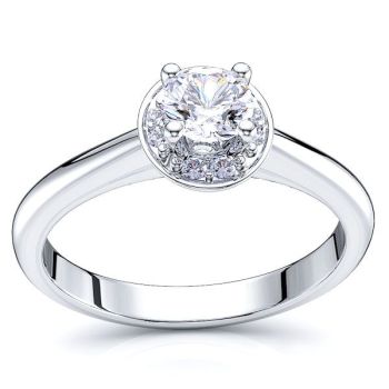 Dallas Halo Solitaire Engagement Ring