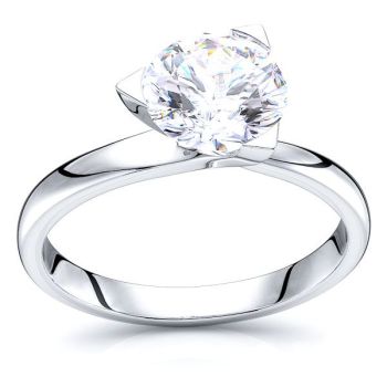 Trellis Solitaire Engagement Ring