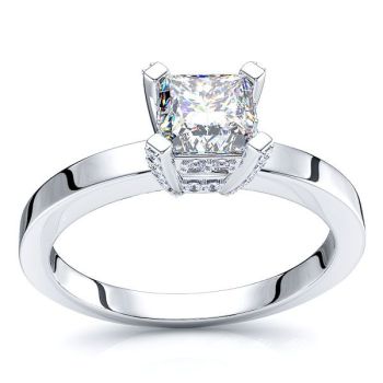 Flatiron Solitaire Engagement Ring