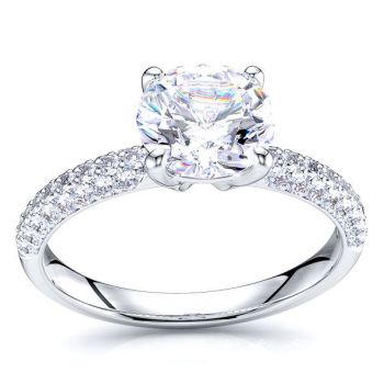 Palau Pave Set Engagement Ring