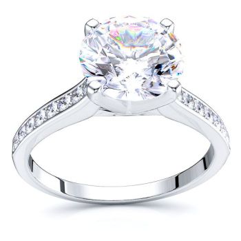 New Jersey Pave Set Engagement Ring