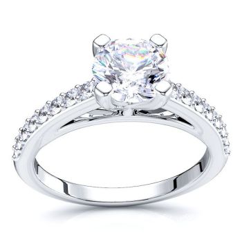 Nebraska Pave Set Engagement Ring